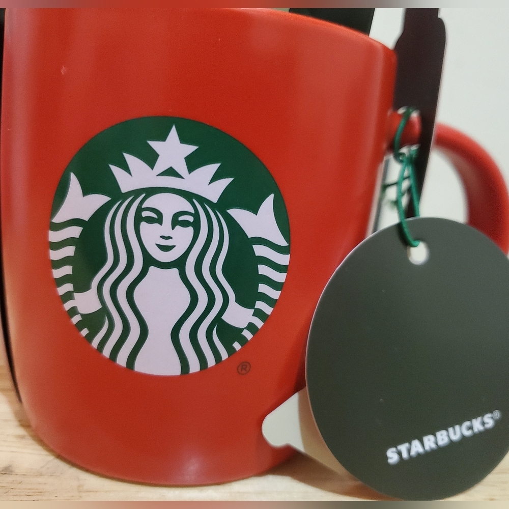 Starbucks Red Mug with Hot Cocoa Set